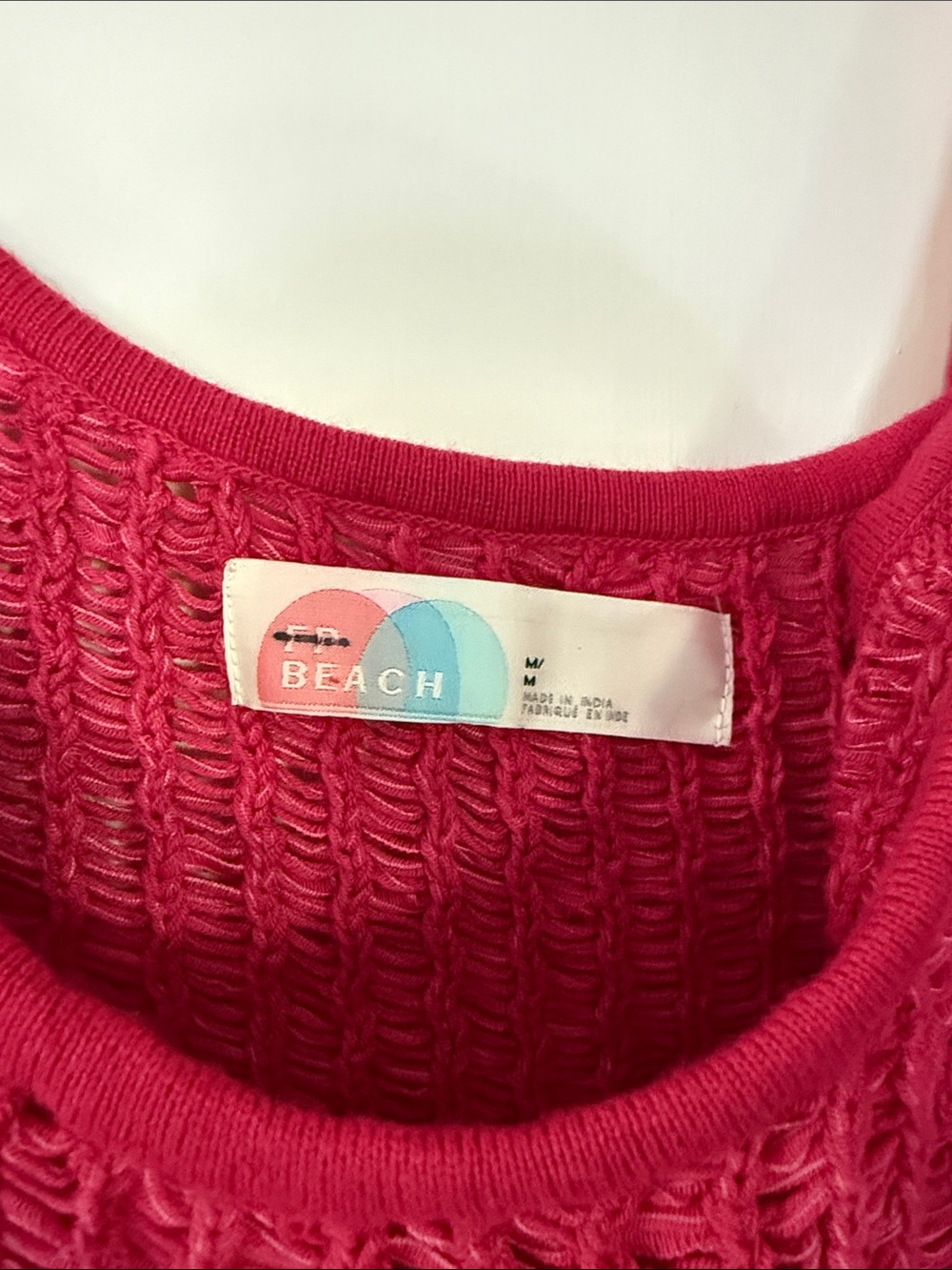 Free People Hot Pink Knit Maxi Skirt & Crop Tank Set - Picture 2 of 2